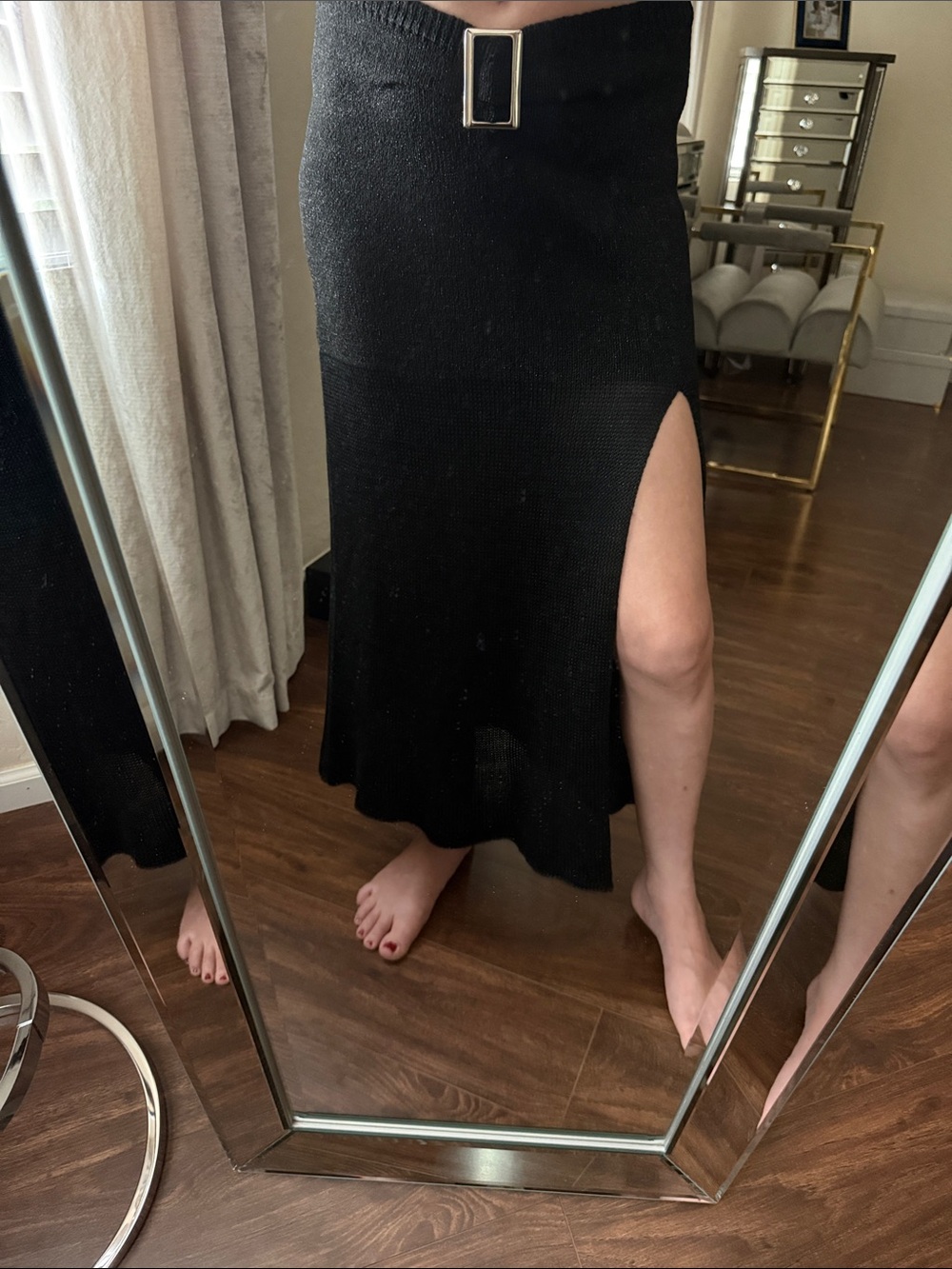 Chicn Bran new ‼️ Black Pencil Skirt with Buckle Detail brand new